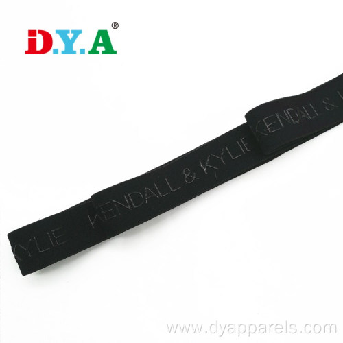 Non-Slip Silicone logo Soft Nylo sportswear Gripper Elastic